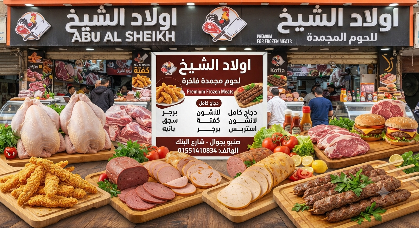أولاد الشيخ للحوم المجمدة (البيع جملة - وقطاعي)
